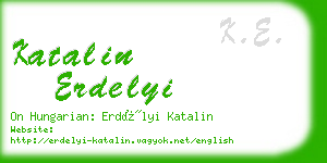 katalin erdelyi business card